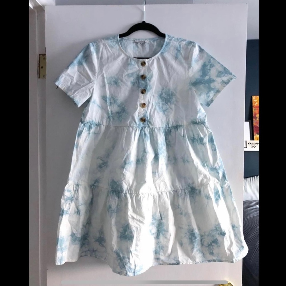 NWT Madewell Tiered Boxy T-Shirt Dress